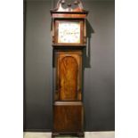 An Early 19th Century Mahogany 8-Day Long case Clock, Hourly bell strike. With Movement, Dial