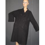 black wool 1960's rodex ladies vintage coat