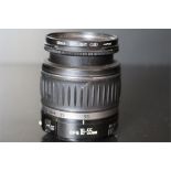 A Canon EF-S 18-55mm Lens Auto / Manual focus No. 3750546216