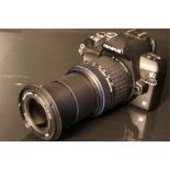 Olympus E-410 10.0 megapixel digital camera no. D55547061 fitted with Olympus digital 40-150mm f4-