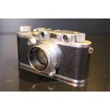 A Leica IIIa camera (Circa 1938) Serial number 304833 with Ernst Leitz Wetzlar Lens f=5cm 1:2 No.