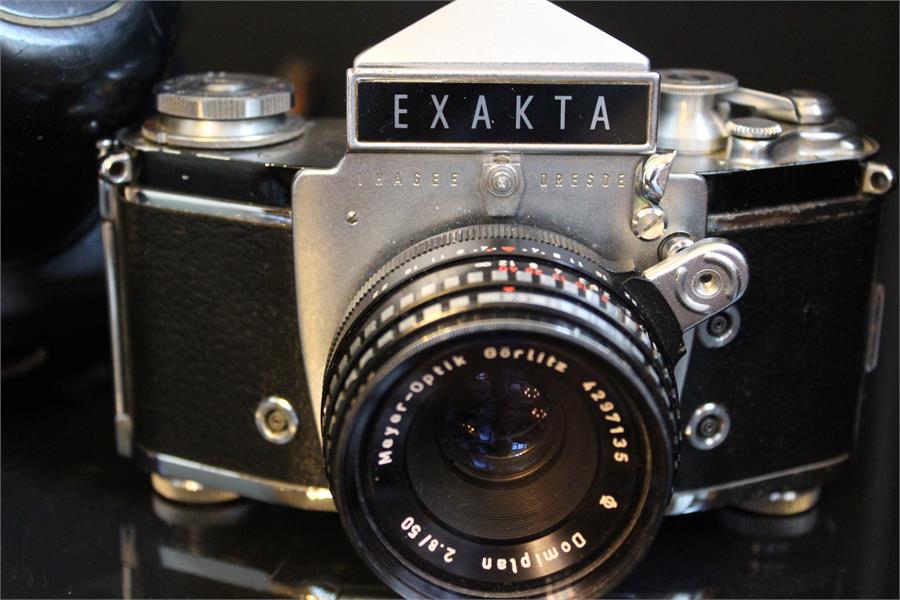 Exakta Jhagee Dresden vintage camera no. VXIIa - 943857 with domiplan meyer - optic Gorlitz f2.8 - Image 3 of 5