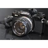 Olympus OM-4 no. 1018601 fitted with f1.8 50mm Auto-S Zuiko OM-System Lens no. 5736306 and a