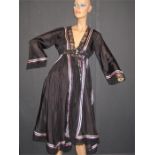 unused 1970's Janet Reger night dress and wrap all silk