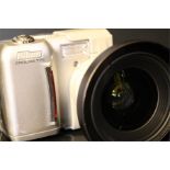 A Nikon Coolpix E 775 Camera fitted with a Nikon UR-35 Lens adapter and a Nikon Wide Converter WC-