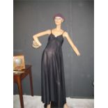 1970s black cocktail dress