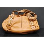 Beige Italian leather bag