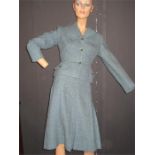 blue wool hebe sports 1940's ladies vintage suit