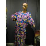 Kanga dress 1980s fits all size