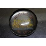 Railwayana - Train interest - Glass paperweight, "Peckett and sons Locomotive Engineers Bristol"