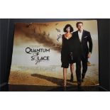 A Quantum of Solace board poster - unverified signed by Daniel Craig and other members of the