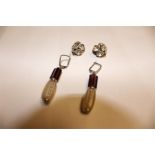 two pairs of vintage earrings