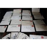 A Quantity of postcards from an early 19th century (1902-1912...) world business trip. Some