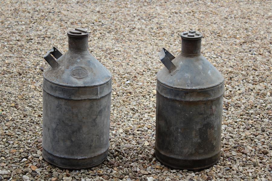 Two ep & co vintage canisters - previously used for fuel