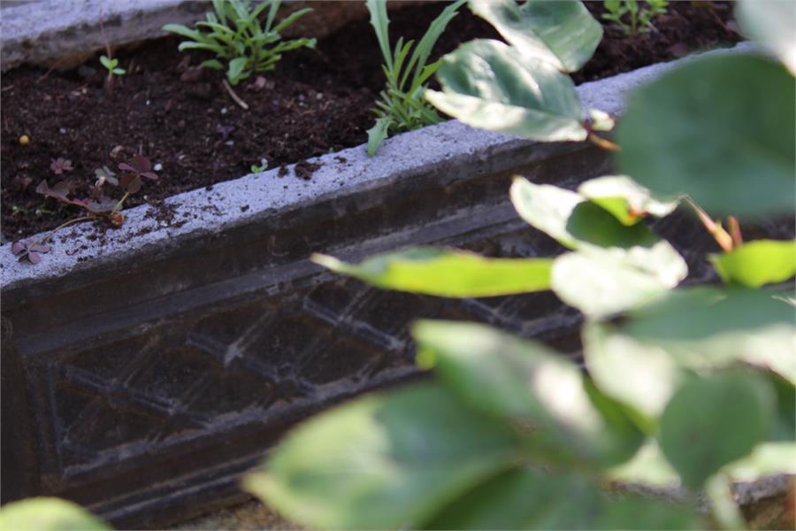 Five lead effect square and rectangular planters - Image 3 of 6