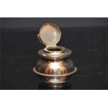 silver capstan inkwell - glass liner