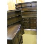 Three Ercol items, dresser, bookcase and sideboard