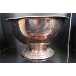 Massive 45cm dia at top - old plate wine cooler / punch bowl - stamped underside international