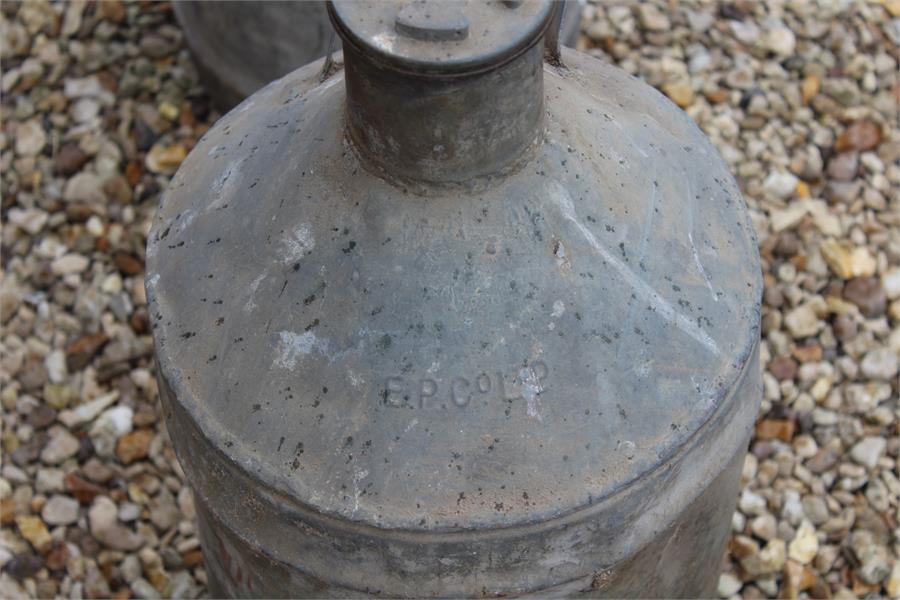 Two ep & co vintage canisters - previously used for fuel - Image 3 of 4