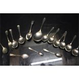 Three silver teaspoons (one with twist - HWld sheffield, two others JR Sheffield) along with A