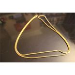 vintage 1950's gold plated long necklace