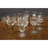 mixed lot of vintage port and other glasses some late 19th / early 20th century