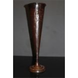 A Modern Metal copper effect Vase