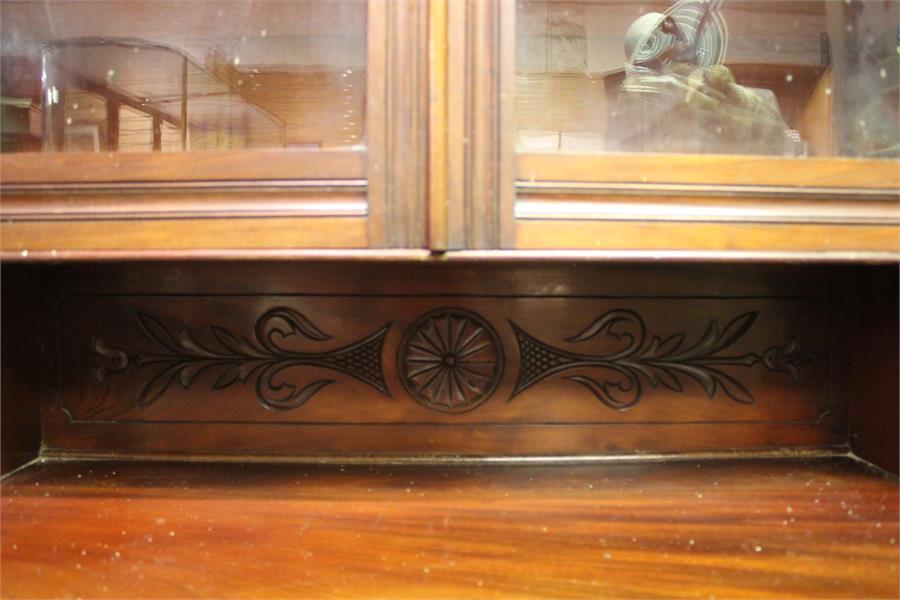 A glazed dresser bookcase - late 19th century - good quality. - Image 4 of 6