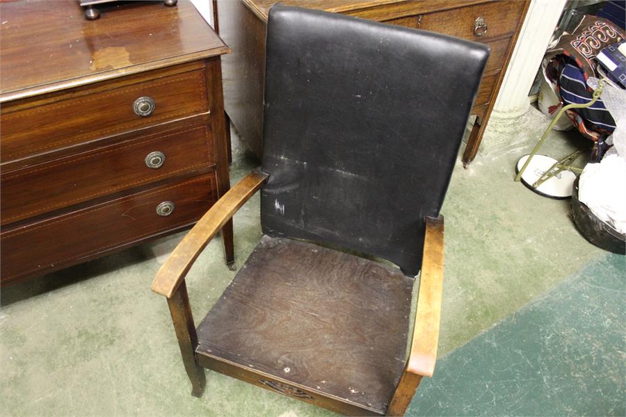 a 1930's low armchair for upholstery - Image 2 of 5