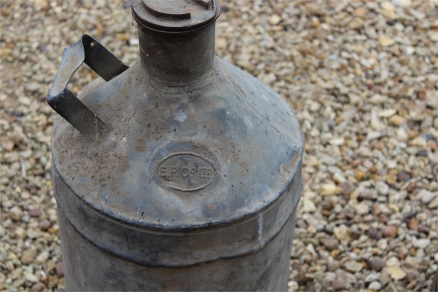 Two ep & co vintage canisters - previously used for fuel - Image 2 of 4