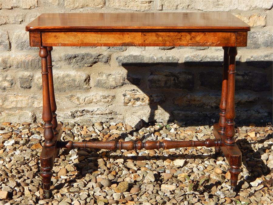 Library table on castors.