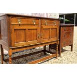 1920's 1930's Oak sideboard and a small oak 1920's chest of drawers