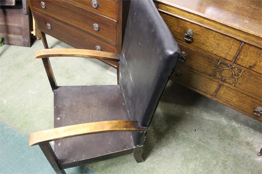 a 1930's low armchair for upholstery - Image 3 of 5