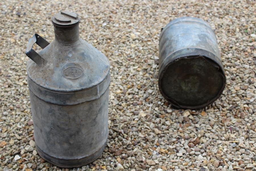 Two ep & co vintage canisters - previously used for fuel - Image 4 of 4