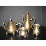 vintage plated tea set