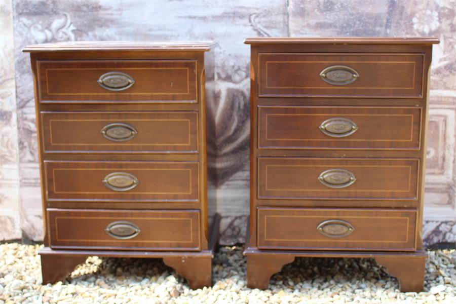 Pair of modern bedside drawers