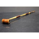 wooden three stage tobacco smoking pipe