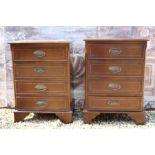 Pair of modern bedside drawers