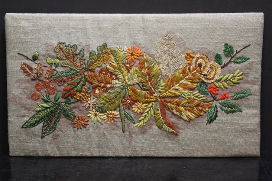 Rectangular Tapestry of leaf and foliage.