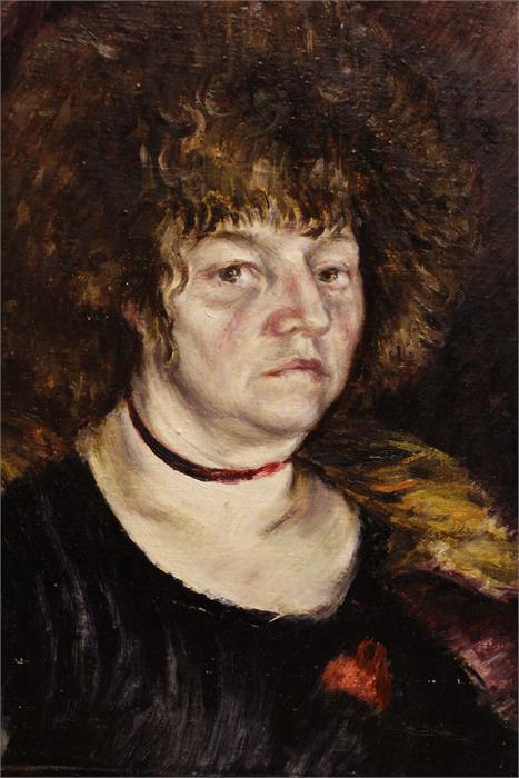 Francis Rudolph, a portrait study bearing signature " Rudolph '75 ".