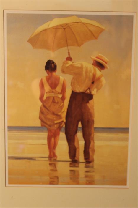 Two prints after Jack Vettriano . frame size is 53 cm high by 43 cm wide print 33.5 cm high by - Image 5 of 17