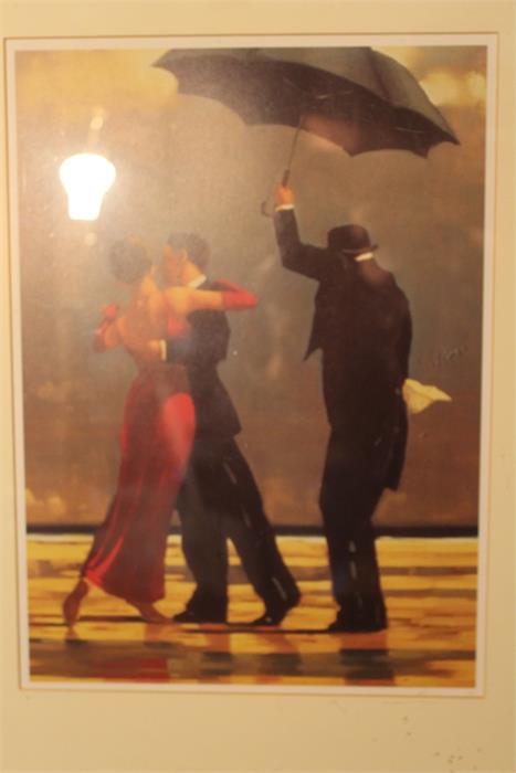 Two prints after Jack Vettriano . frame size is 53 cm high by 43 cm wide print 33.5 cm high by - Image 3 of 17