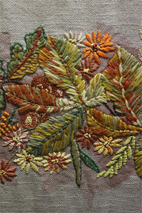 Rectangular Tapestry of leaf and foliage. - Image 4 of 26