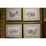 four prints signed in pencil "Colin Gilson"