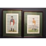 Horseracing - Two jockey Chromolithographs / prints A Vanity Fair - "A Kings Jockey" After - "AO" (