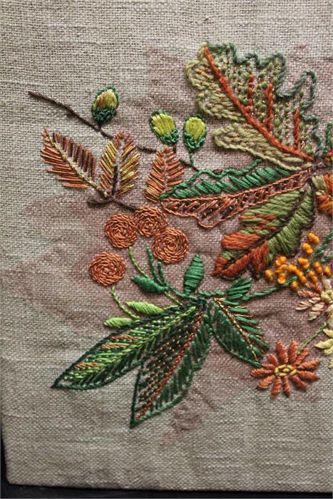Rectangular Tapestry of leaf and foliage. - Image 3 of 26