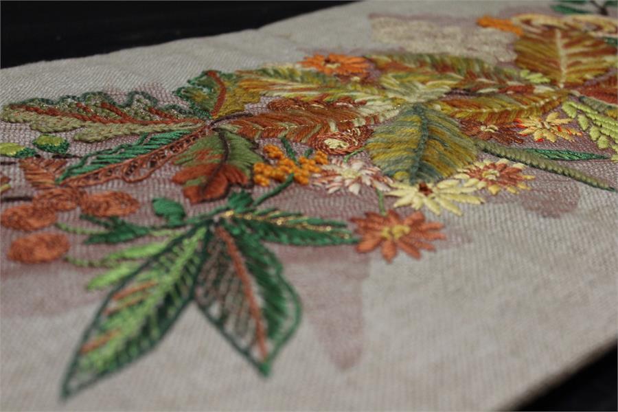 Rectangular Tapestry of leaf and foliage. - Image 6 of 26