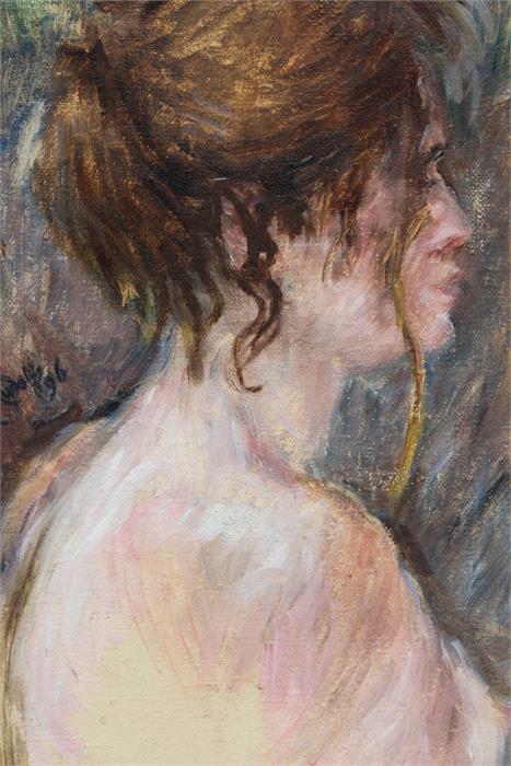 Francis Rudolph (1921-2005), a portrait nude, oil on canvas signed " F. Rudolph '96 ".