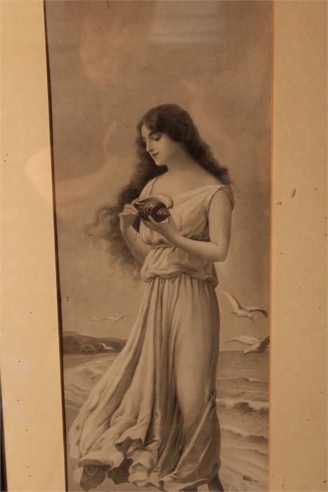 Two modern and two vintage prints of females / ladies. - Image 6 of 12