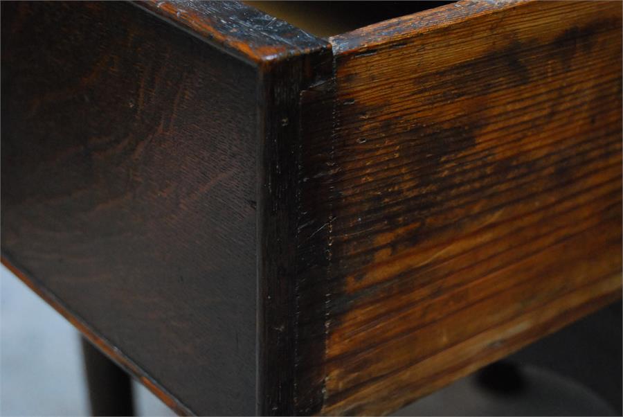 18th / 19th century oak dresser base with two drawers. - Image 3 of 7